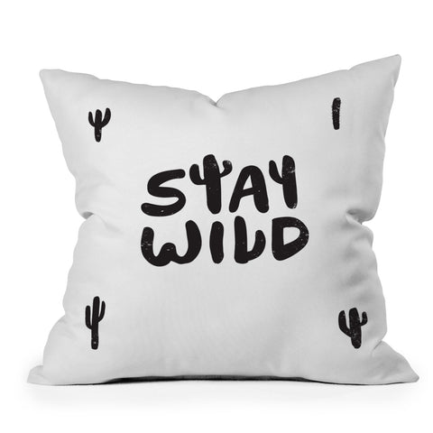 Phirst Stay Wild Cacti Outdoor Throw Pillow