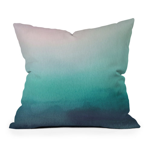 PI Photography and Designs Watercolor Blend Outdoor Throw Pillow