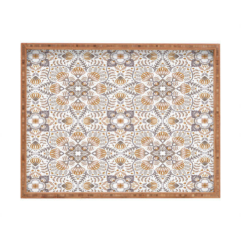 Pimlada Phuapradit Floral Tiles 10 Rectangular Tray