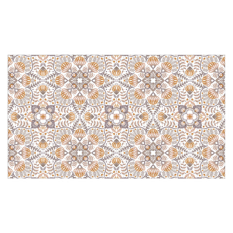 Pimlada Phuapradit Floral Tiles 10 Tablecloth