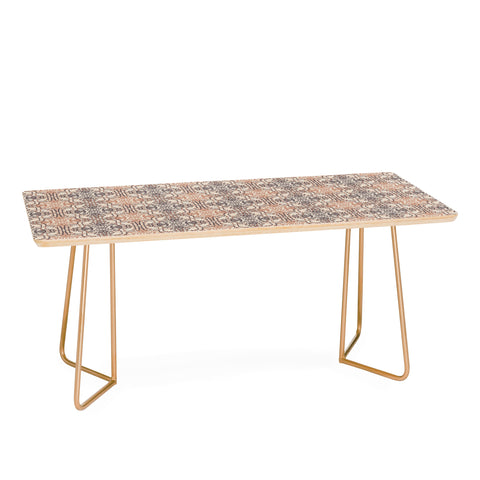 Pimlada Phuapradit Lace Tiles Beige and Brown Coffee Table