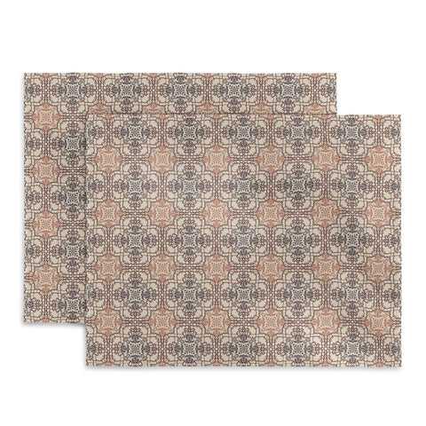 Pimlada Phuapradit Lace Tiles Beige and Brown Placemat