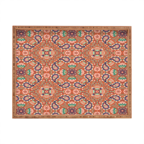 Pimlada Phuapradit Paisley Tiles 3 Rectangular Tray