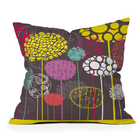 Rachael Taylor Abstract Ovals Outdoor Throw Pillow