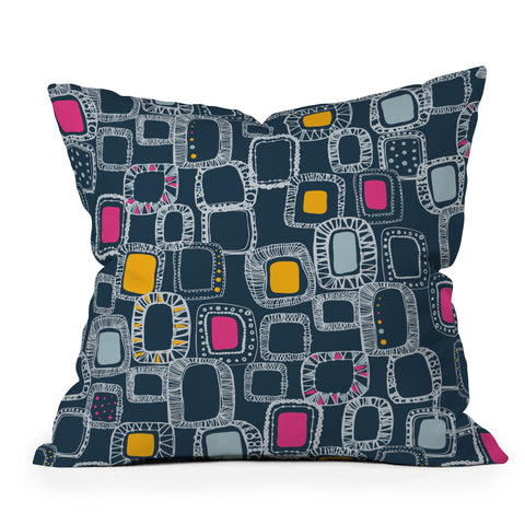 Rachael Taylor Shapes And Squares 1 Outdoor Throw Pillow