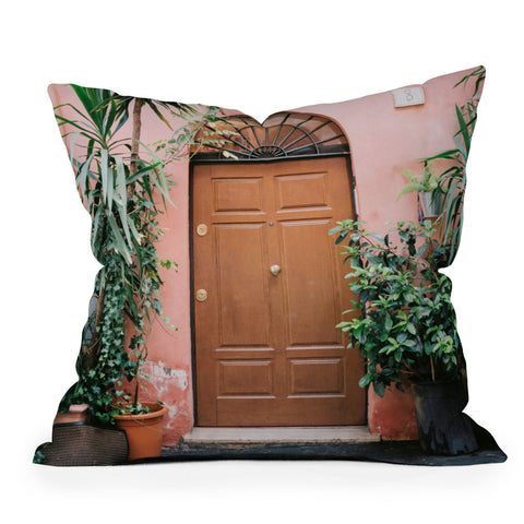 raisazwart Front door of Rome Outdoor Throw Pillow