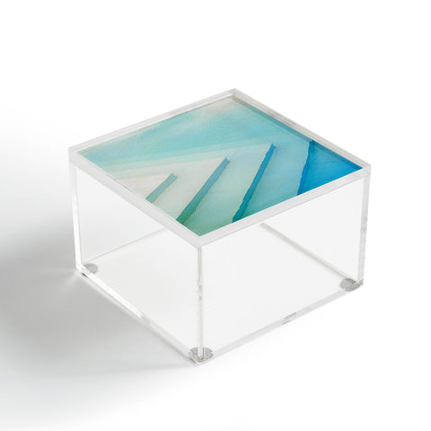 raisazwart Shades of blue Mexico pool Acrylic Box