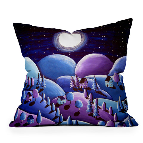 Renie Britenbucher Purple Peace Outdoor Throw Pillow