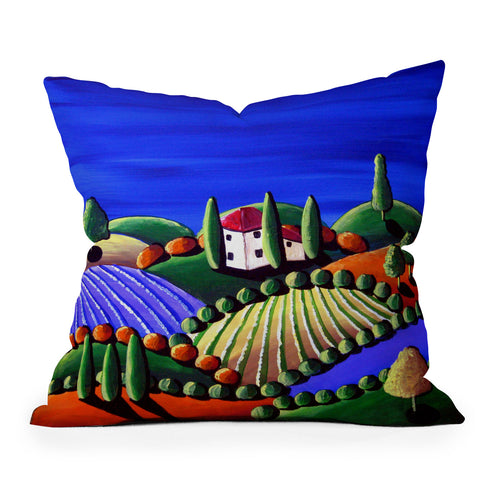 Renie Britenbucher Tuscan Sun Outdoor Throw Pillow