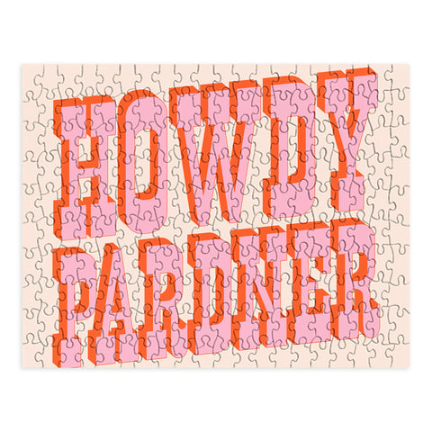 retrografika Old West Howdy Pardner bright Puzzle