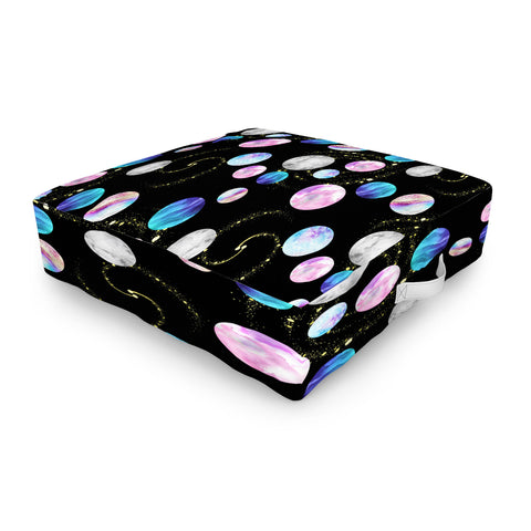 retrografika Outer Space Planets Galaxies Outdoor Floor Cushion