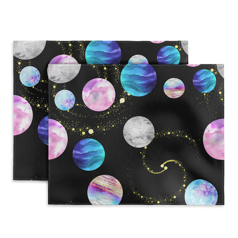 retrografika Outer Space Planets Galaxies Placemat