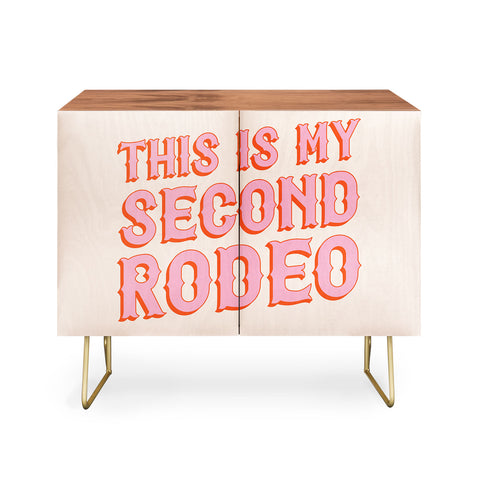 retrografika This is My Second Rodeo pink Credenza