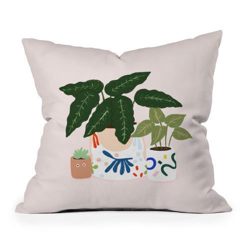 Rhianna Marie Chan Potted Outdoor Throw Pillow