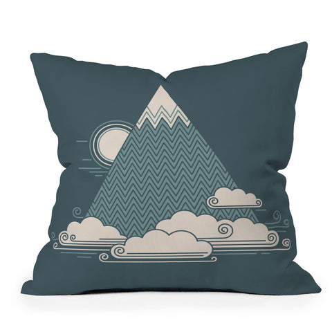 Rick Crane Cloud Mountain Outdoor Throw Pillow