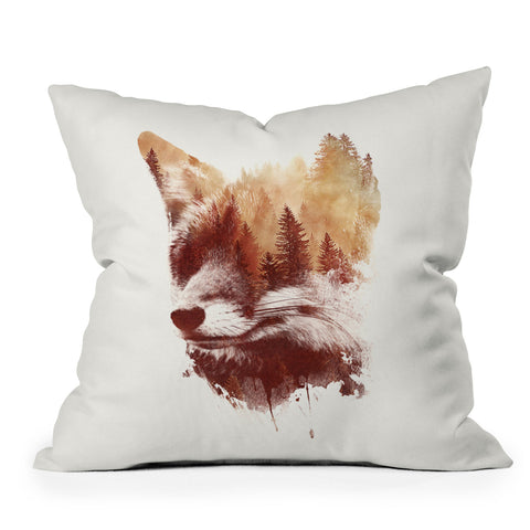 Robert Farkas Blind Fox Outdoor Throw Pillow