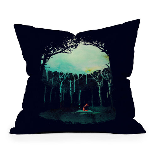 Robert Farkas Deep In The Forest Outdoor Throw Pillow