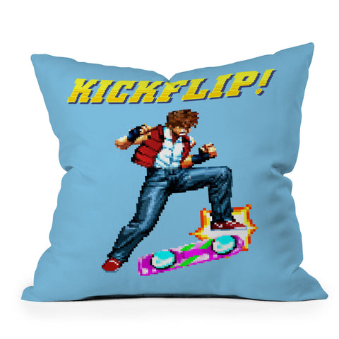 Robert Farkas Epic Kickflip Outdoor Throw Pillow