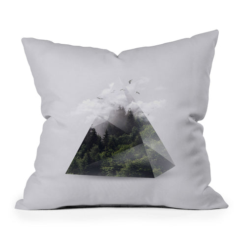 Robert Farkas Forest triangle Outdoor Throw Pillow