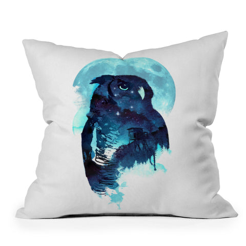 Robert Farkas Midnight Owl Outdoor Throw Pillow