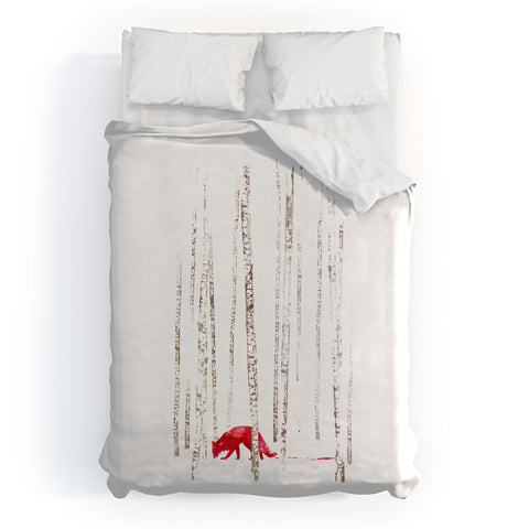 Robert Farkas There is nowhere to run Duvet Cover