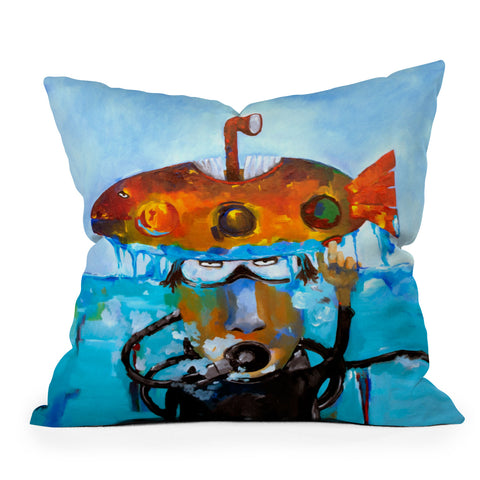 Robin Faye Gates Day 12 All Clear Outdoor Throw Pillow