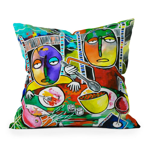 Robin Faye Gates I Should Give Relish A Try Outdoor Throw Pillow