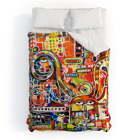 Robin Faye Gates It Came From Detroit Duvet Cover