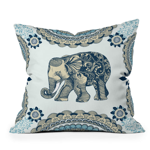 RosebudStudio Elephants Never Forget Outdoor Throw Pillow