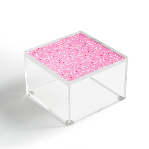 RosebudStudio Pink Candycanes Acrylic Box