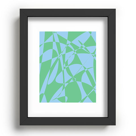 Rosie Brown Blue Doodle Recessed Framing Rectangle