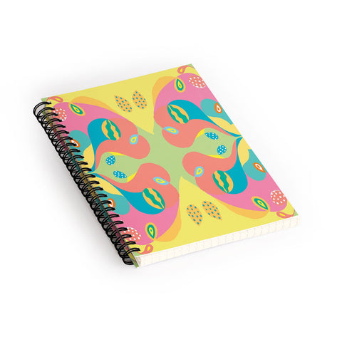 Rosie Brown Color Symmetry Spiral Notebook