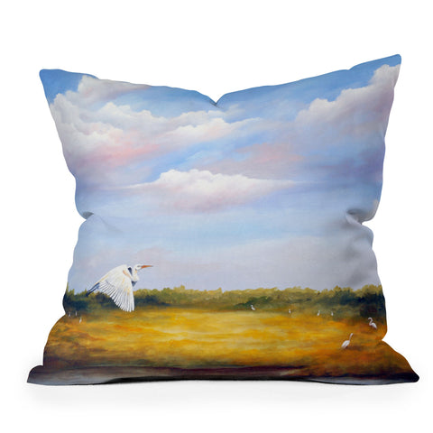 Rosie Brown Come Fly With Me Outdoor Throw Pillow