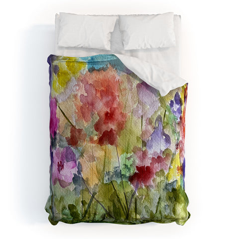Rosie Brown Fabulous Flowers Comforter
