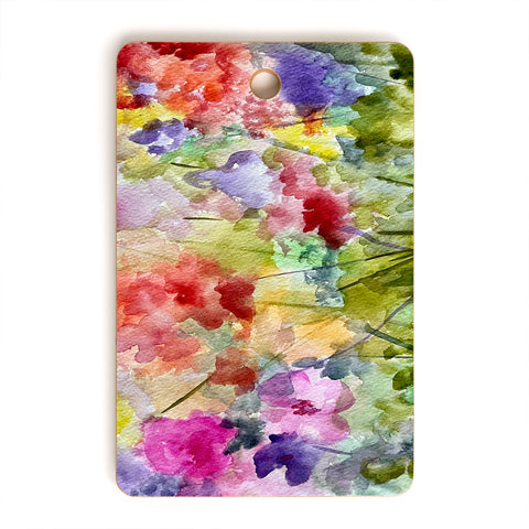 Rosie Brown Fabulous Flowers Cutting Board Rectangle