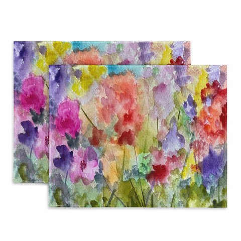 Rosie Brown Fabulous Flowers Placemat
