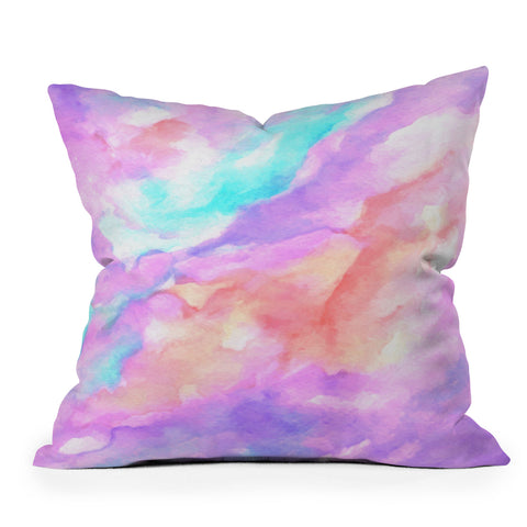 Rosie Brown Lavender Haze Outdoor Throw Pillow