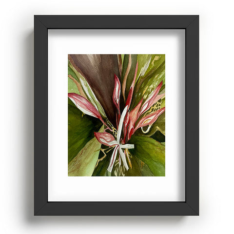 Rosie Brown Lovely Lillies Recessed Framing Rectangle
