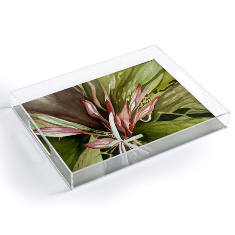 Rosie Brown Lovely Lillies Acrylic Tray