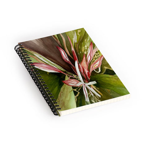 Rosie Brown Lovely Lillies Spiral Notebook