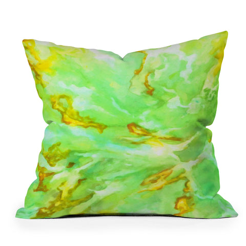 Rosie Brown Neon Sea Coral Outdoor Throw Pillow