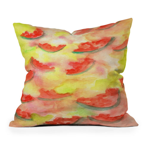 Rosie Brown Summer Fruit Outdoor Throw Pillow