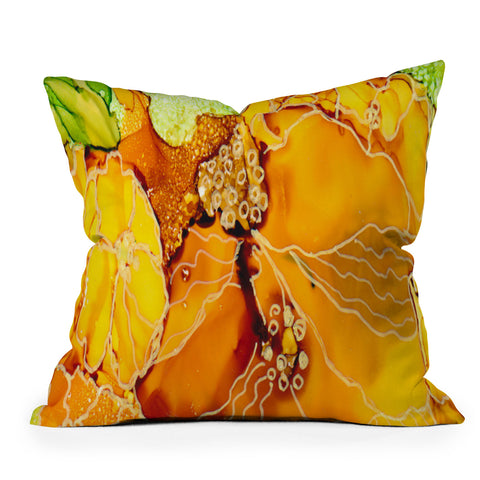 Rosie Brown Summer Sunflowers Outdoor Throw Pillow