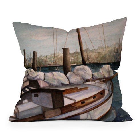 Rosie Brown Timmys Ship Outdoor Throw Pillow