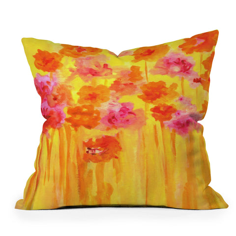 Rosie Brown Waiting For Spring Outdoor Throw Pillow