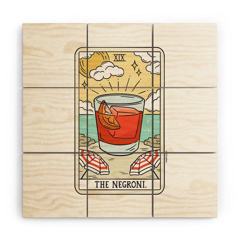 Sagepizza NEGRONI READING Wood Wall Mural