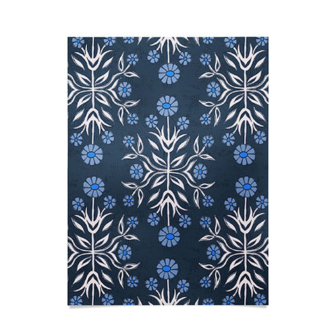 Schatzi Brown Belinna Floral Blue Poster