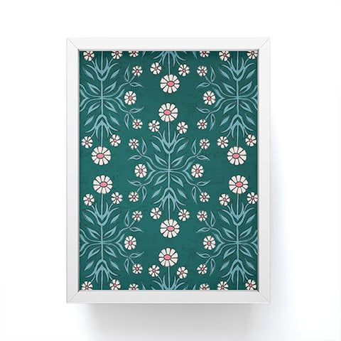 Schatzi Brown Belinna Floral Green Framed Mini Art Print