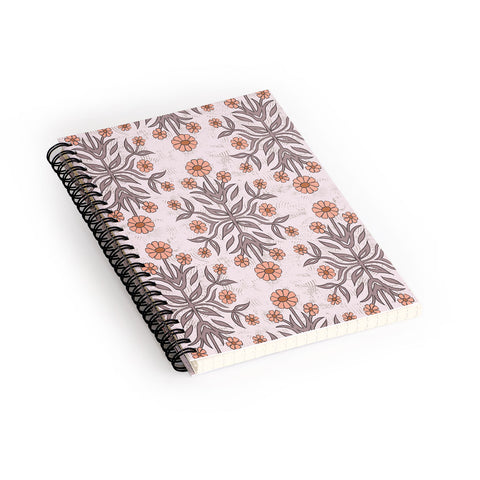 Schatzi Brown Belinna Floral Latte Spiral Notebook