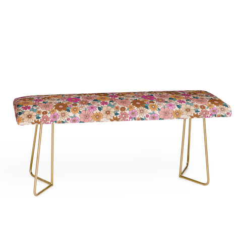 Schatzi Brown Betty Floral Ivory Bench